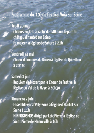 Programme du dixieme festival de chant choral